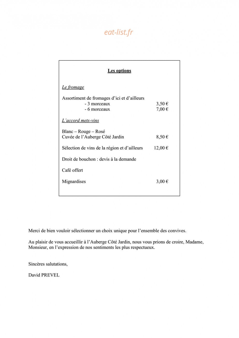 Côté jardin — carte page 12