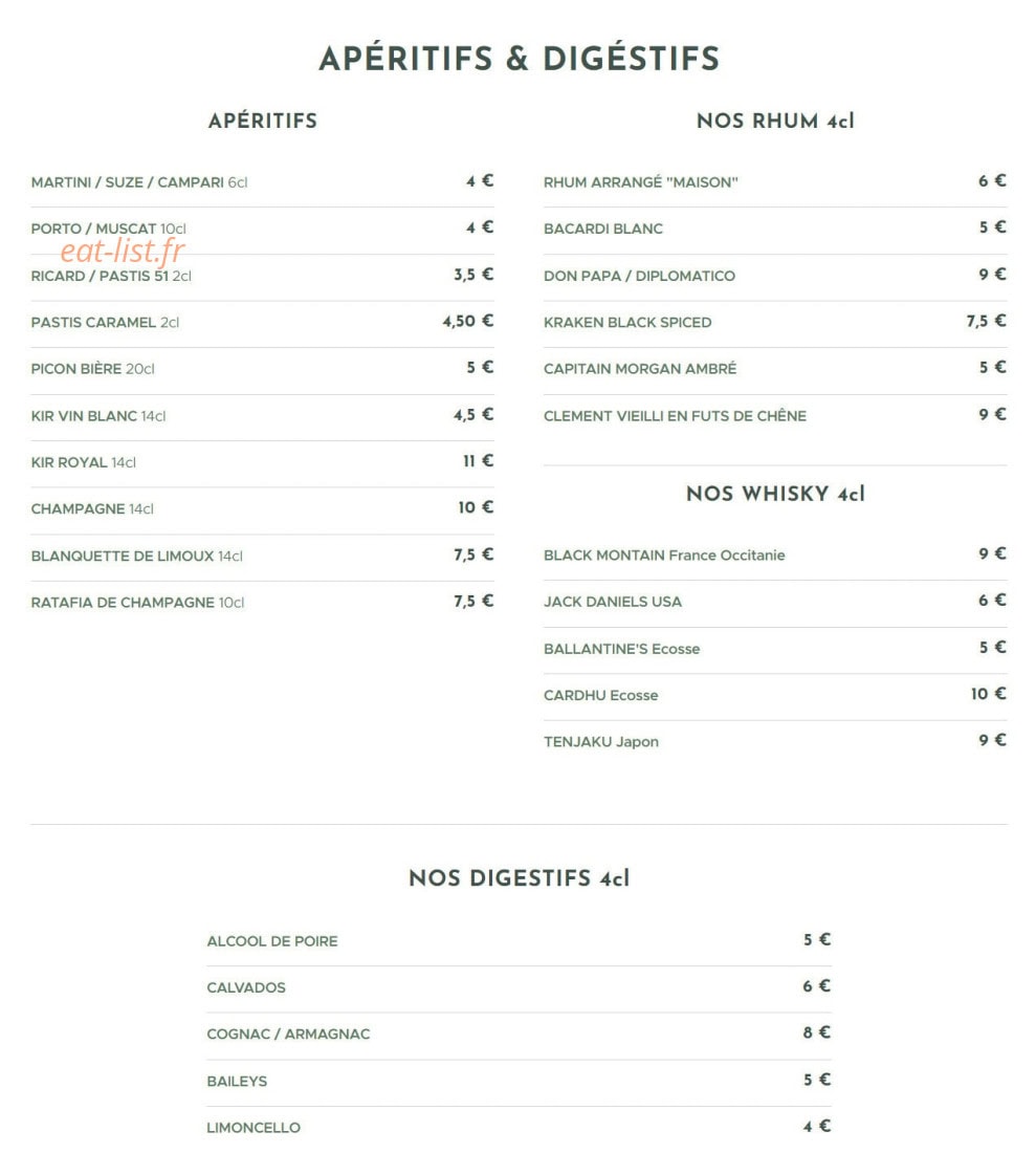 L'art des mets By côté jardin — carte page 6