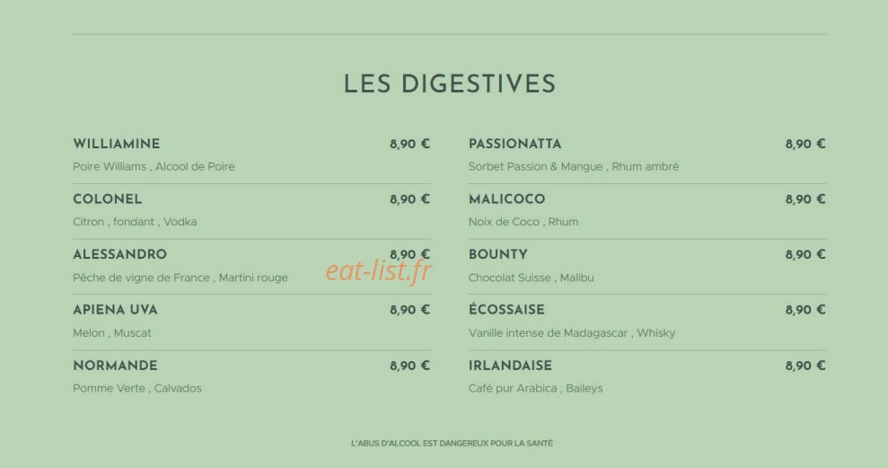 L'art des mets By côté jardin — carte page 8