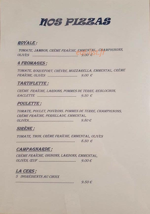 Le Cers — carte page 1
