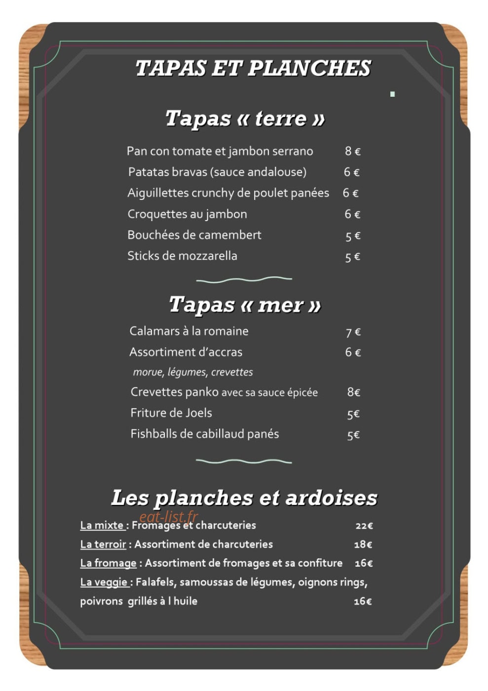 Tapa Loca — carte page 1