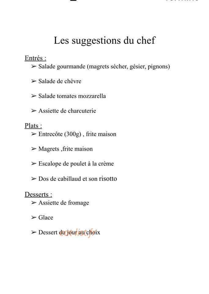 Le Grand Cafe — carte page 3