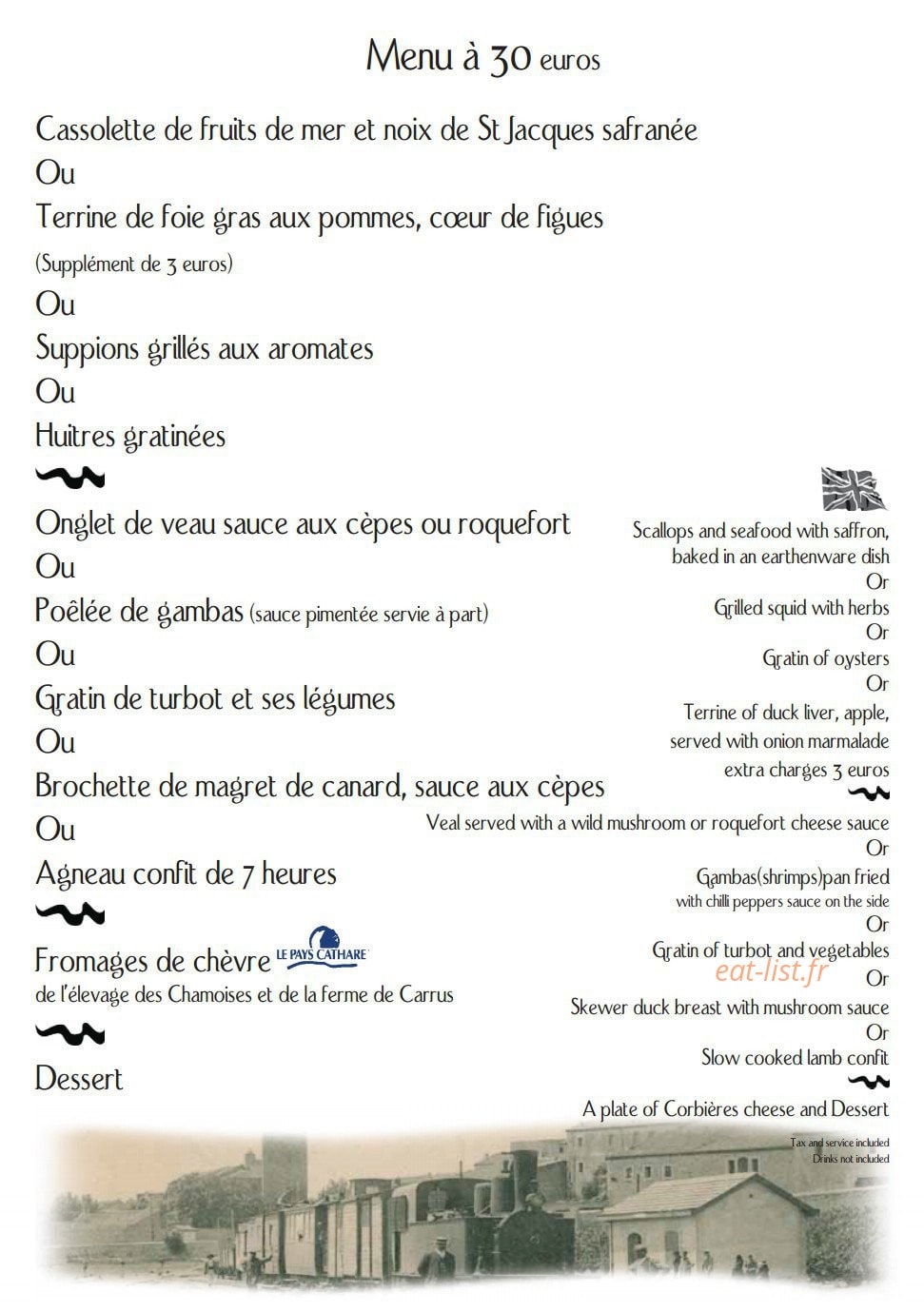 Les Calicots — carte page 3