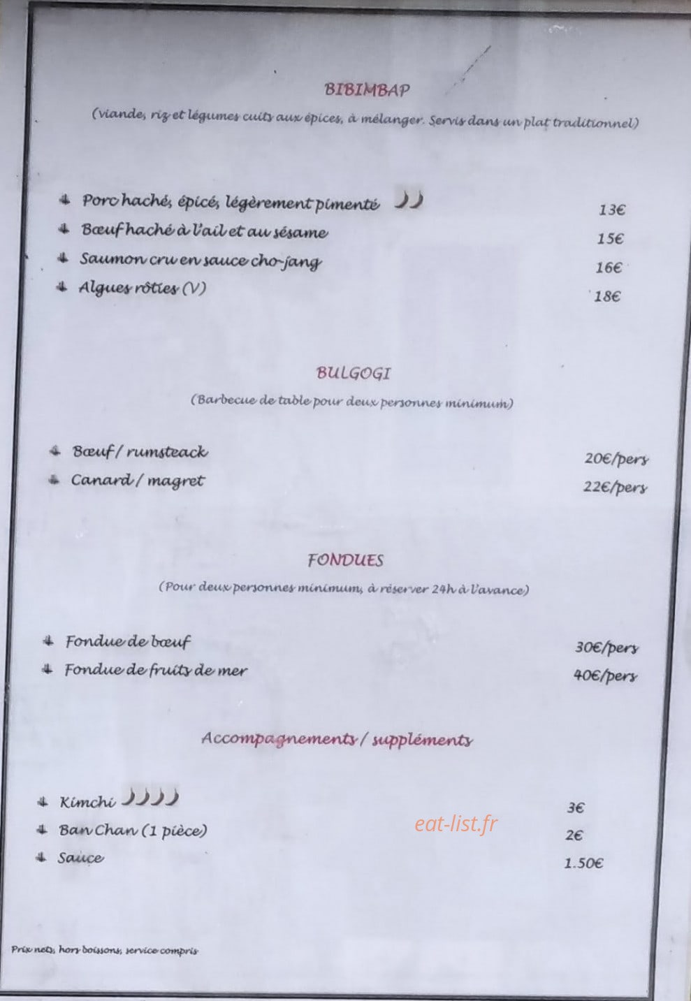 Kimch'i — carte page 2