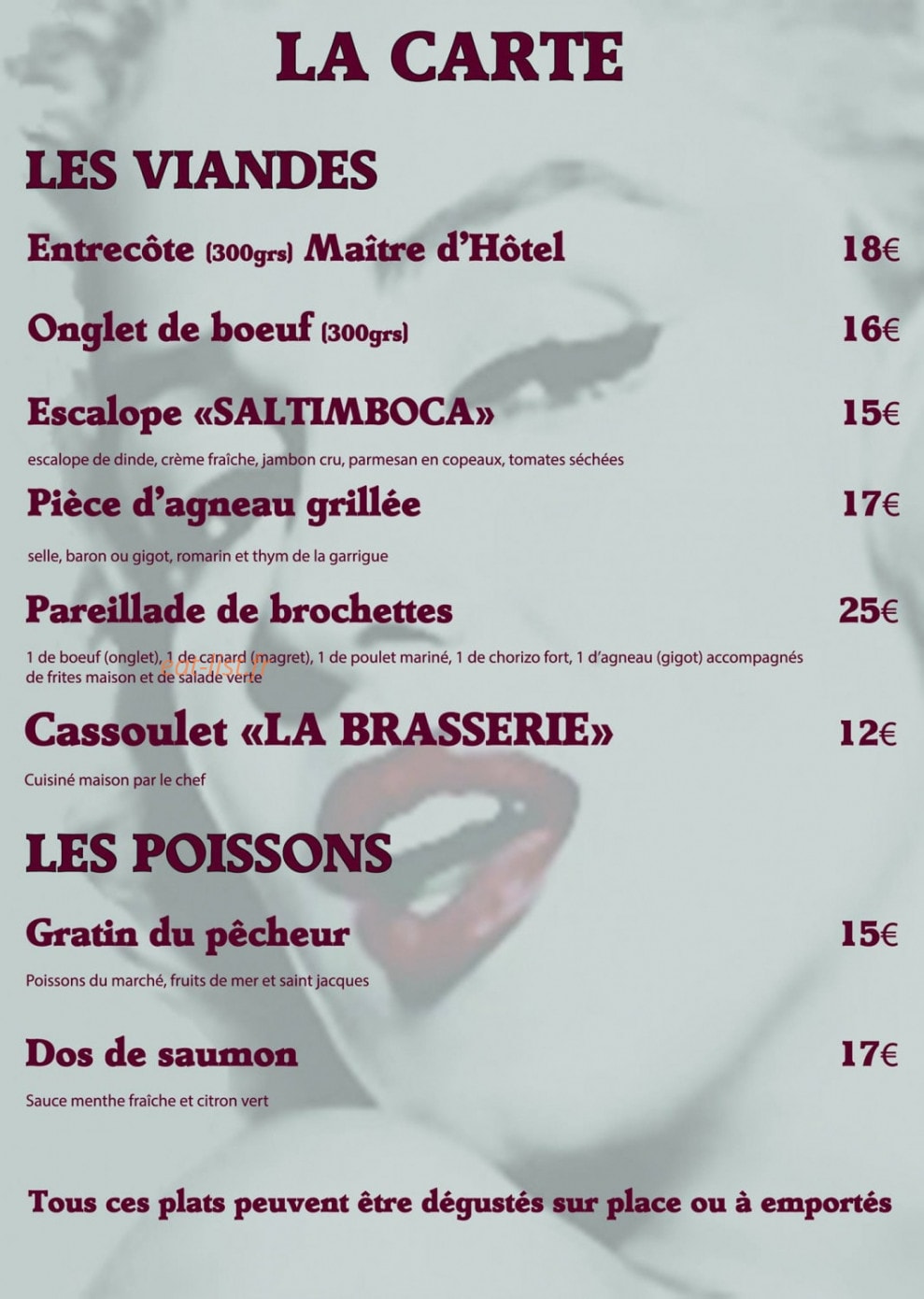 La Brasserie — carte page 5