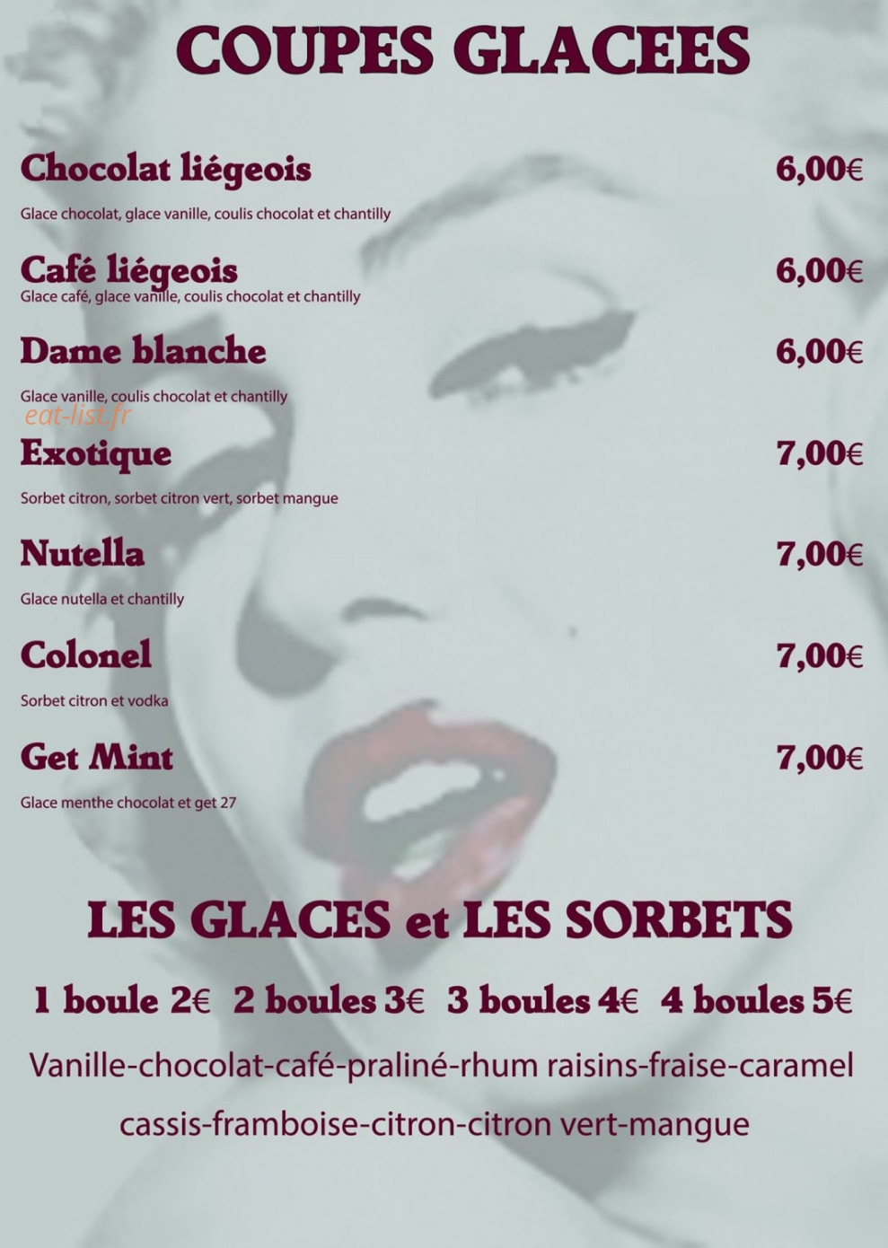 La Brasserie — carte page 7