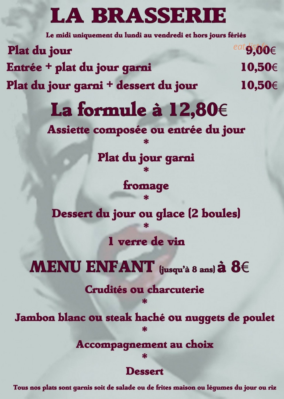 La Brasserie — carte page 3