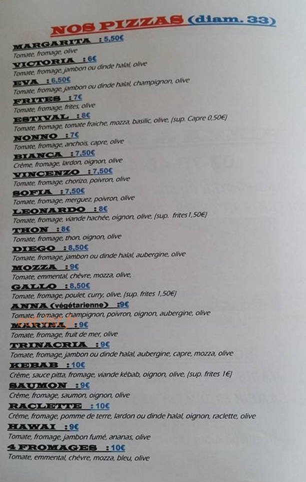 La Trinacria — carte page 2