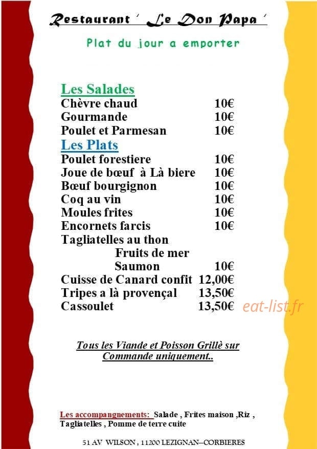 Le Don Papa — carte page 2