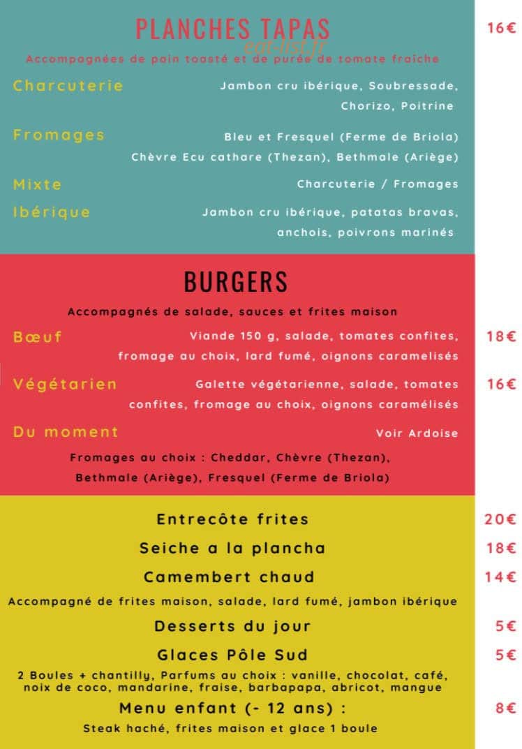 O'local — carte page 1