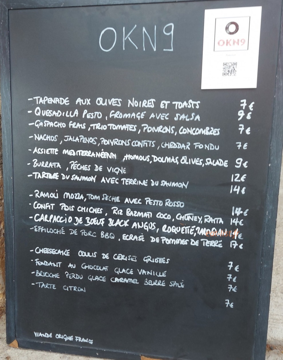OKN9 — carte page 1