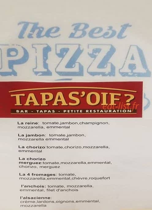 Tapas'oif ? — carte page 1