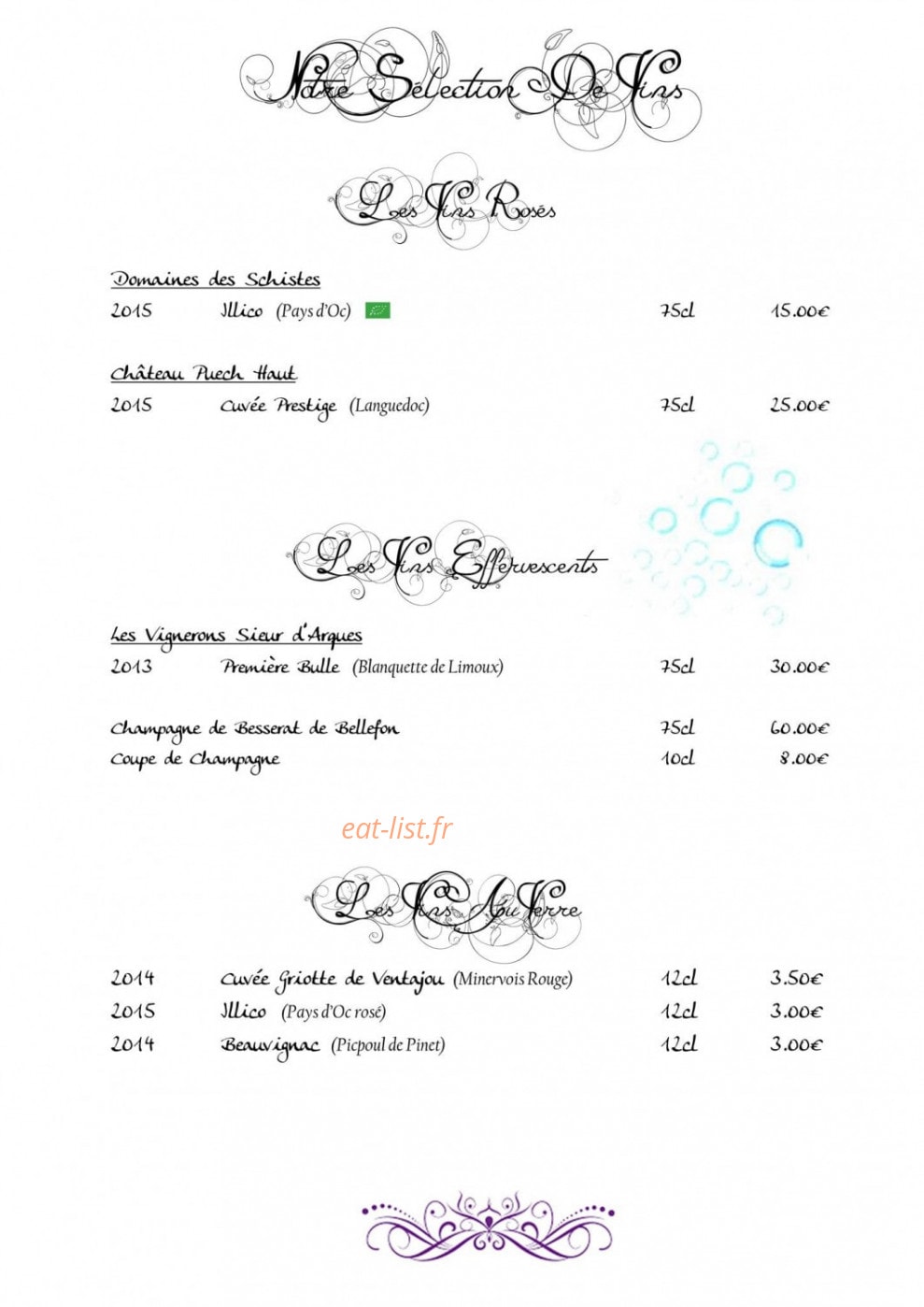 L'Adresse — carte page 8