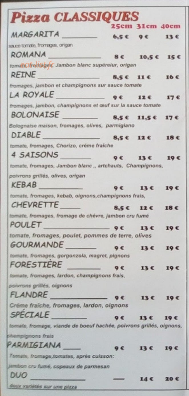 La Casa — carte page 2
