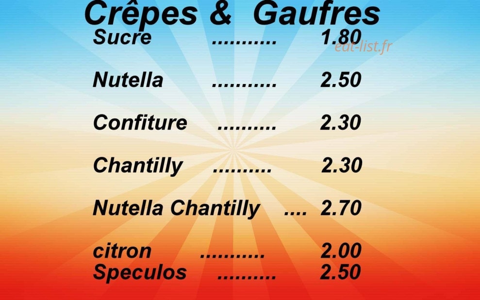 La Fringale — carte page 3