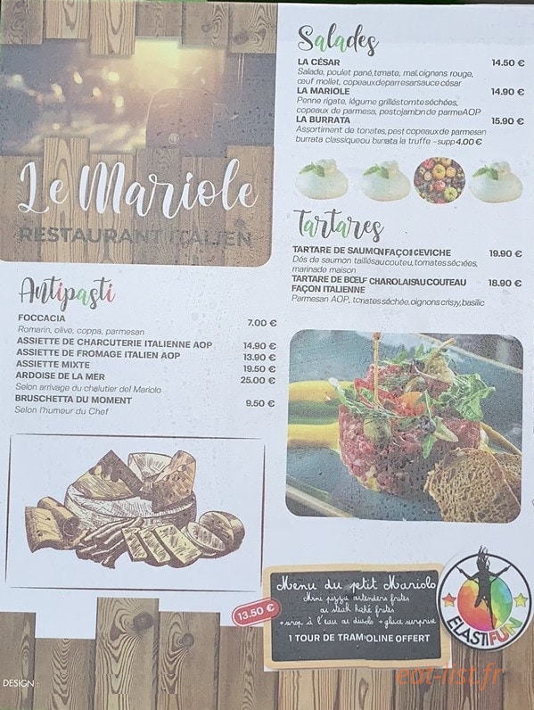 Le Mariole — carte page 1