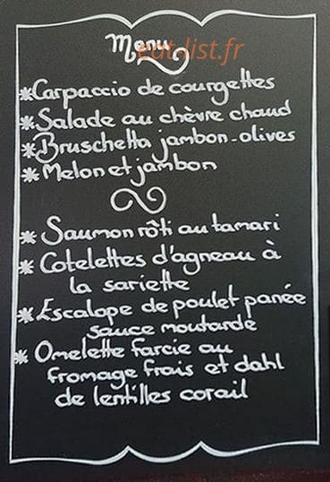 La Centaurée — carte page 1