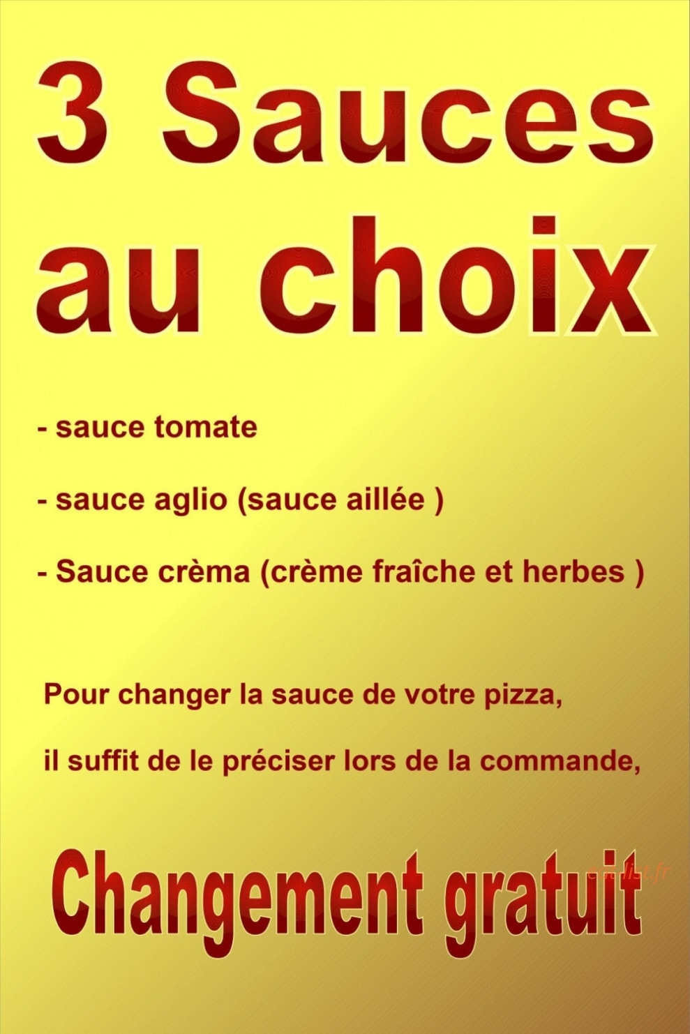 Pizzeria la 33 — carte page 3
