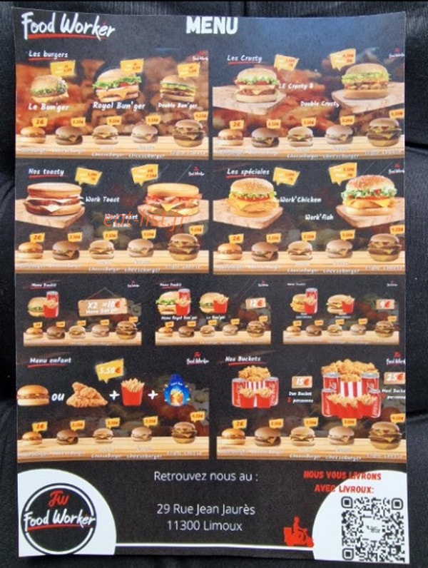Food Worker — carte page 2