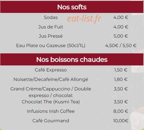 Le Grand Café — carte page 9