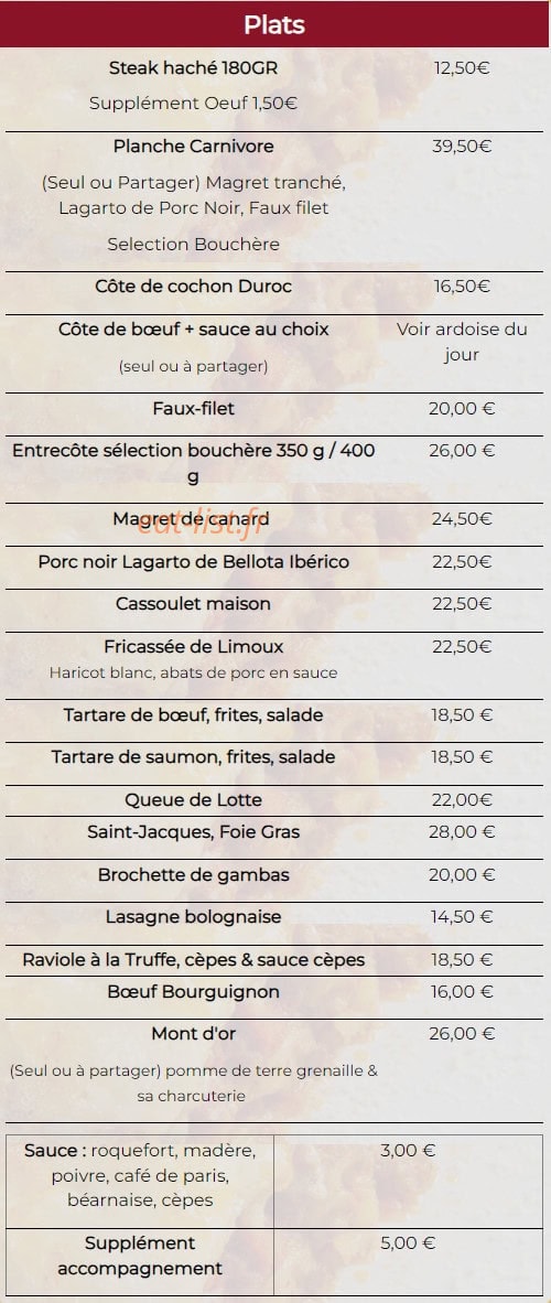 Le Grand Café — carte page 5
