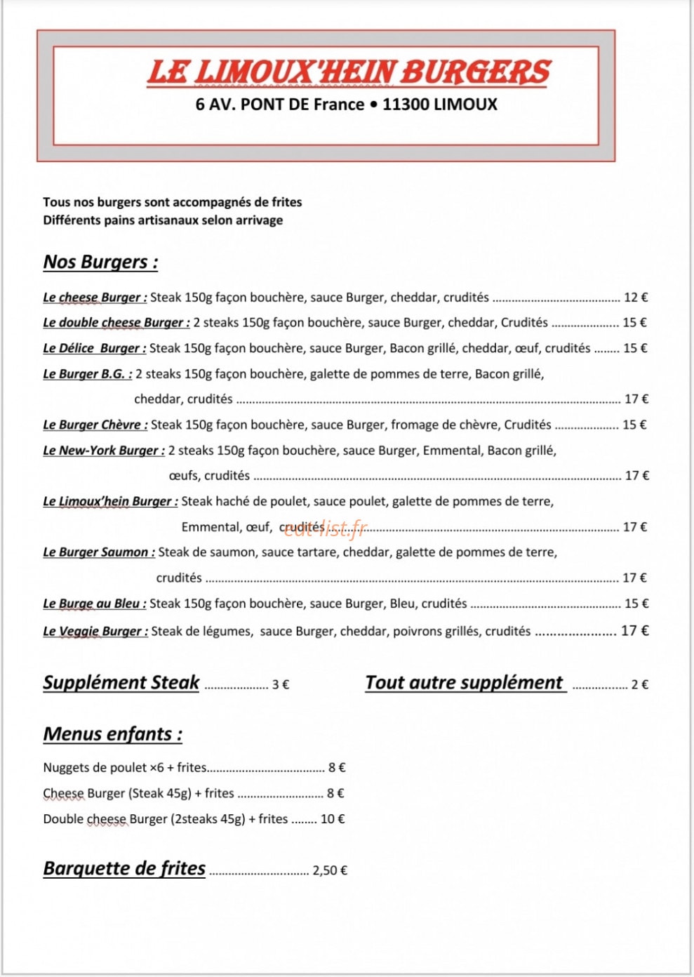 Le Limoux'hein — carte page 1
