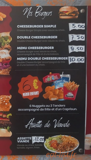 Snack Y-C — carte page 2
