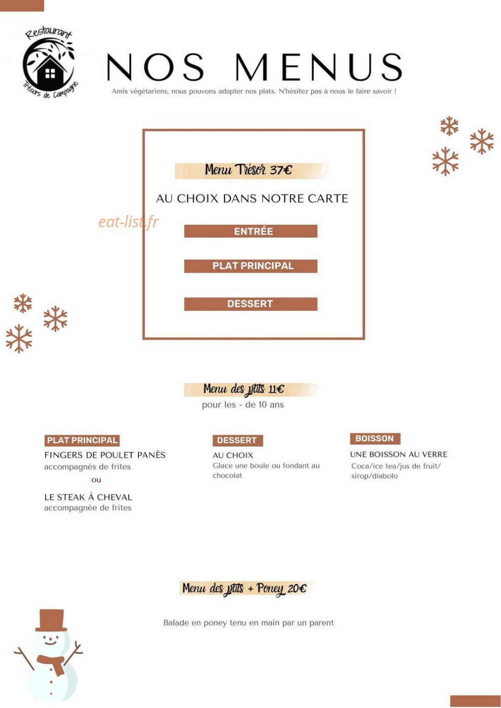 Trésors de Campagne — carte page 2