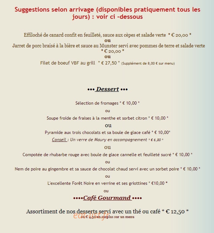 A La Prise D'alzeau — carte page 2