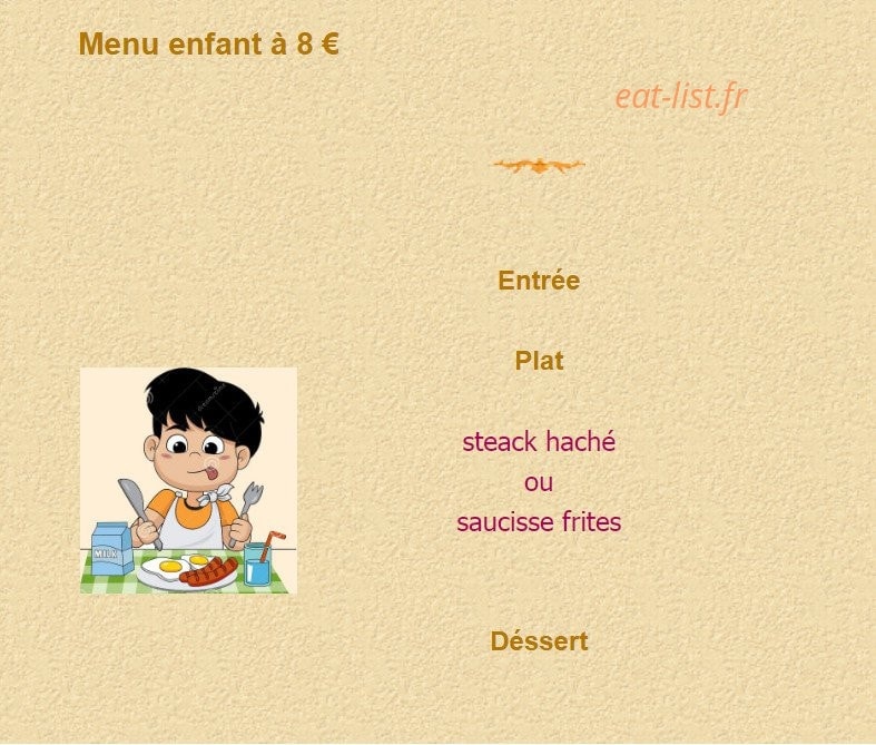 Hostellerie Etienne — carte page 6