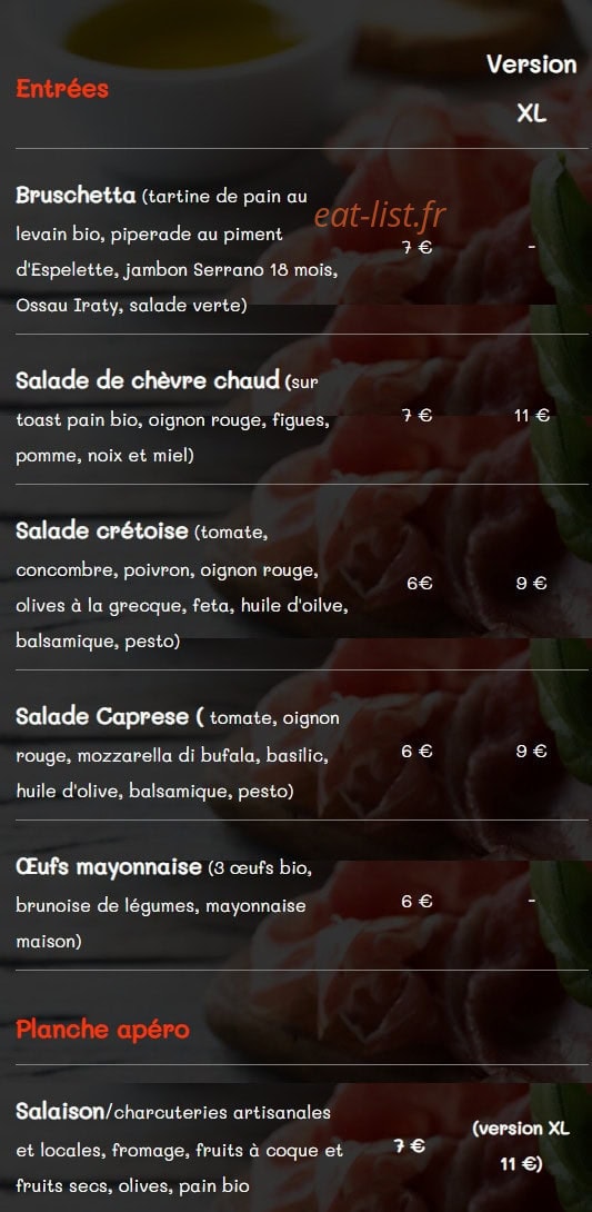 Le Nidtable — carte page 1