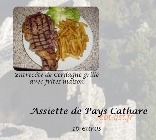 Auberge La batteuse — carte page 4