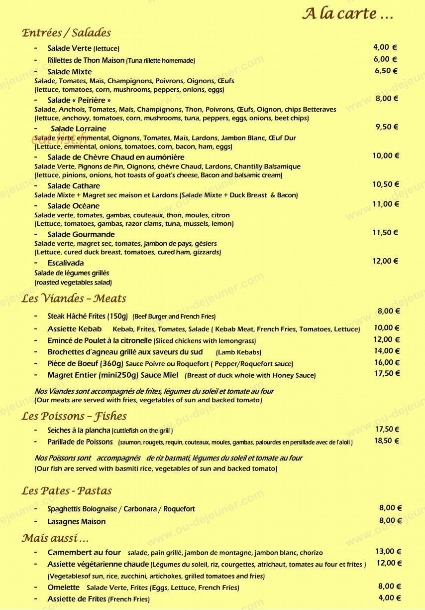 Domaine la Peiriere — carte page 1