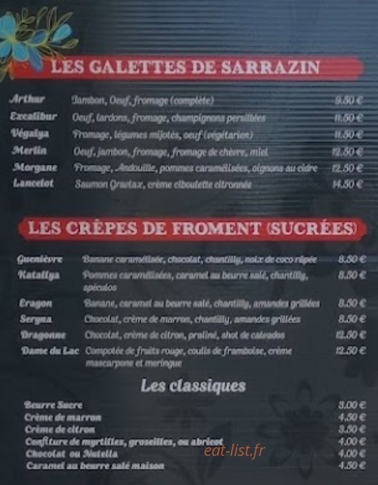 Bistro Breizh Latino — carte page 1