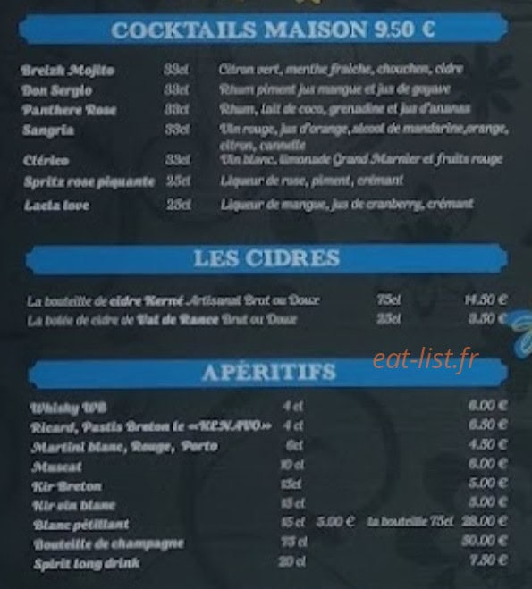 Bistro Breizh Latino — carte page 5