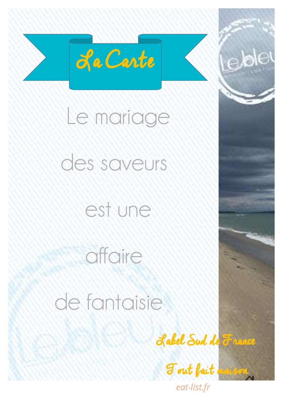 Le Bleu — carte page 1