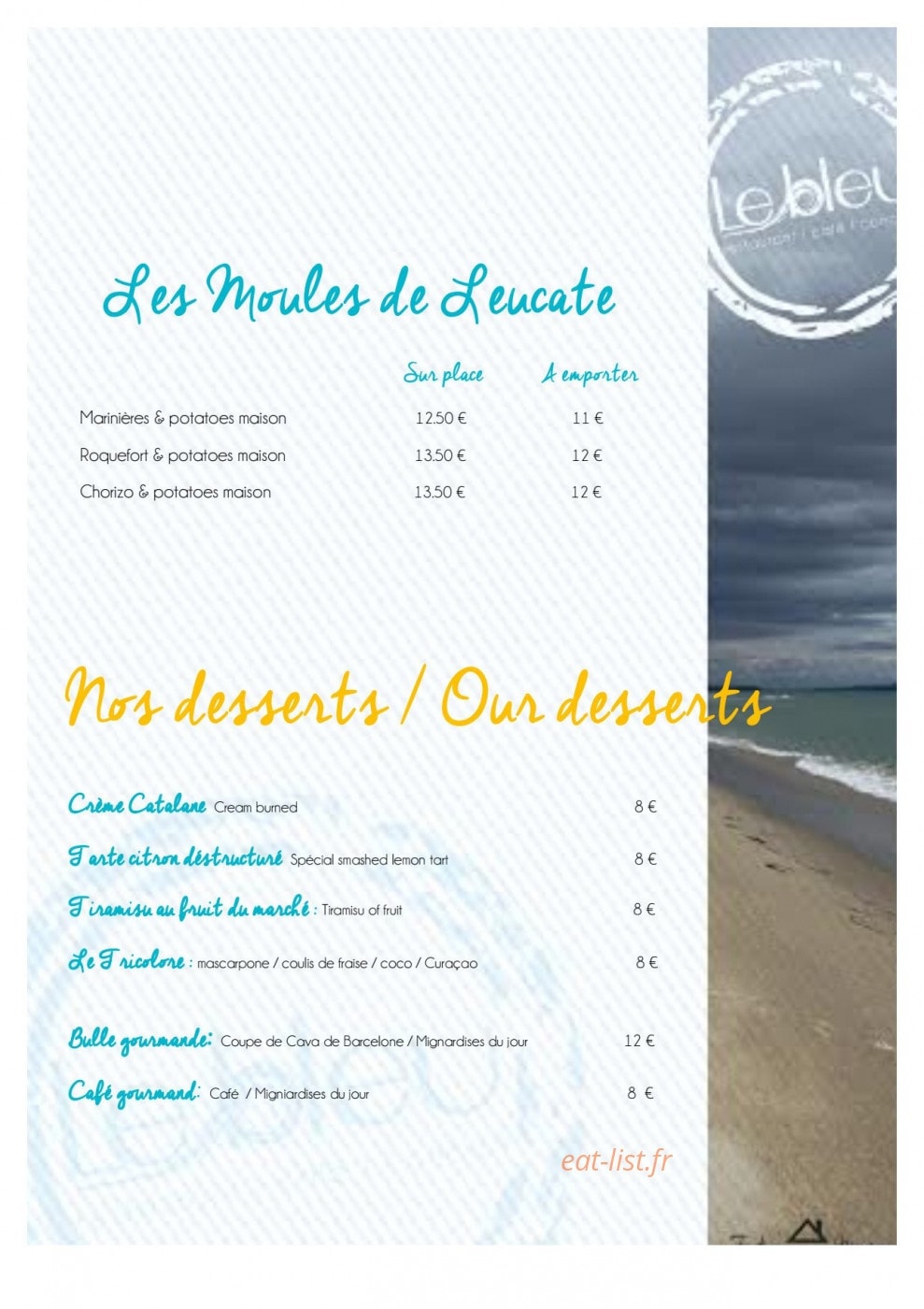 Le Bleu — carte page 6