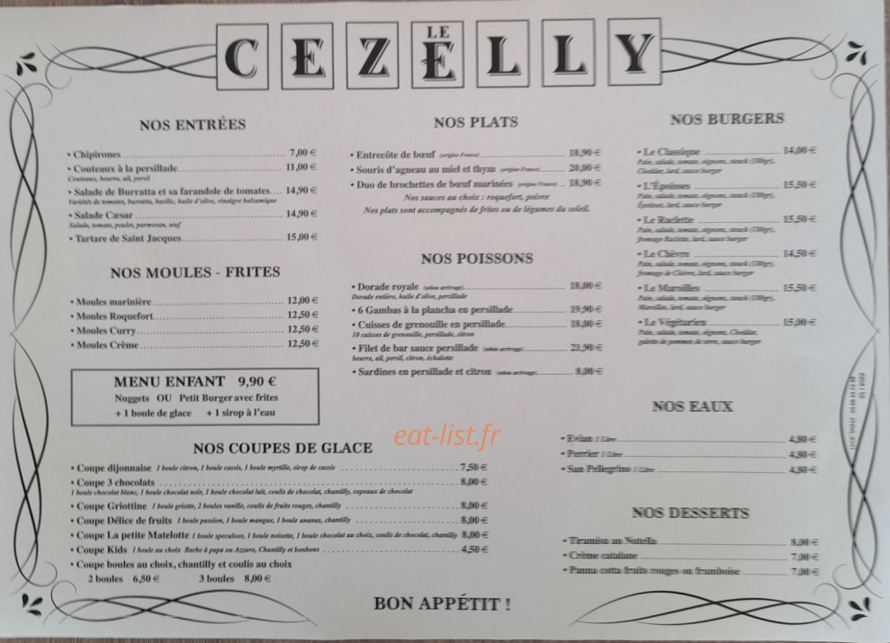 Le Cezelly — carte page 1
