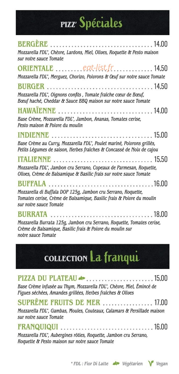 Pizz'Addict — carte page 4