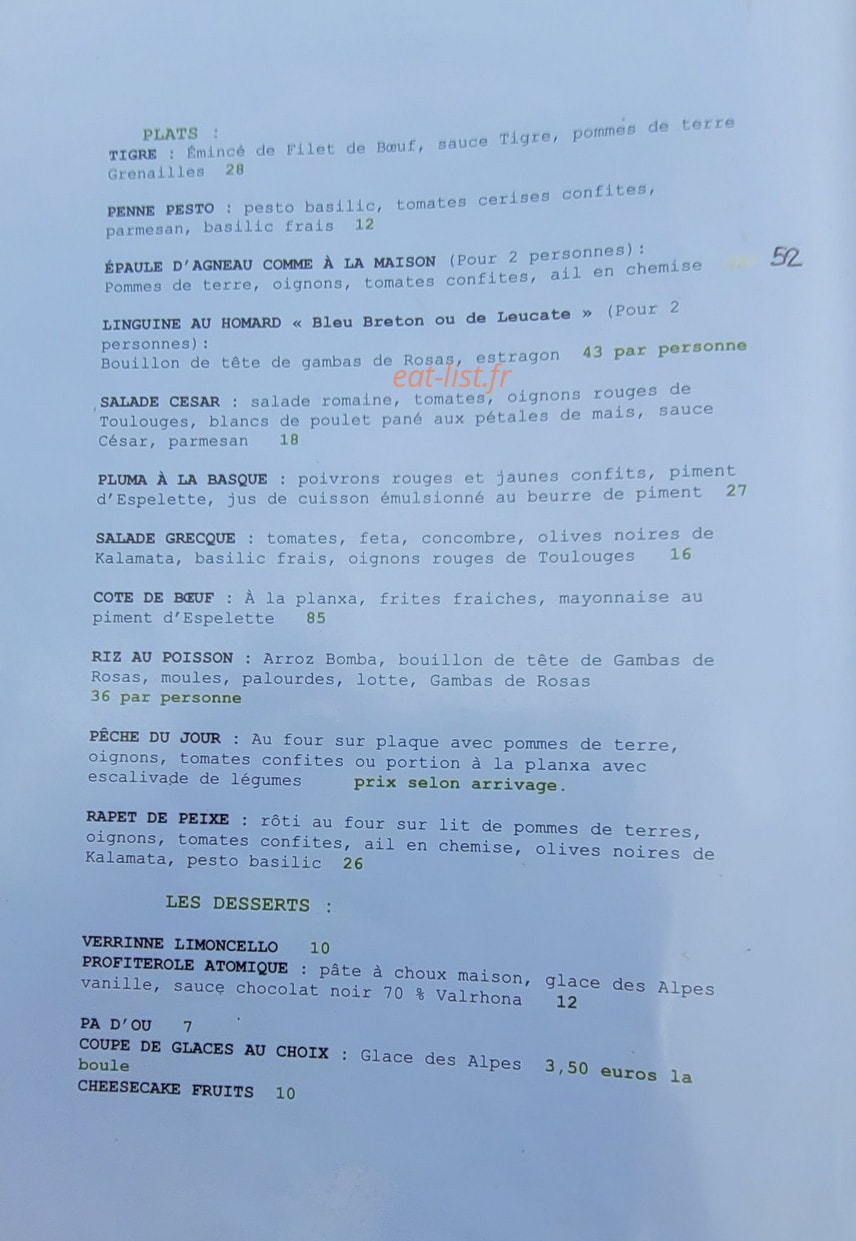 Playa Amor — carte page 1