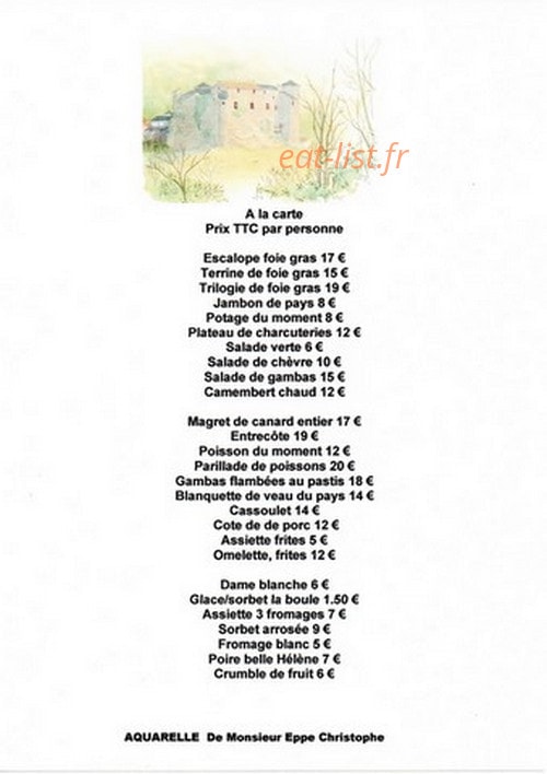 Sire De Cabaret — carte page 1