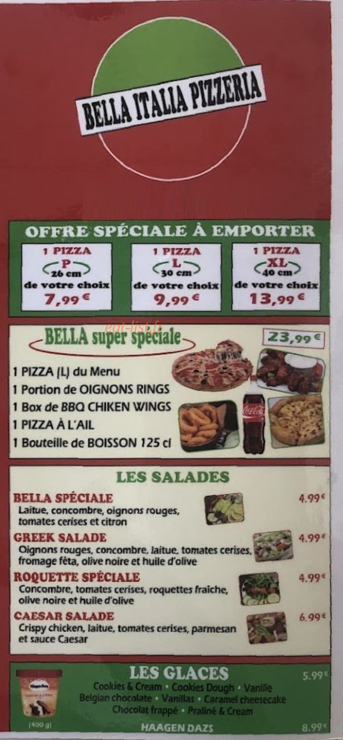 Bella Italia — carte page 1