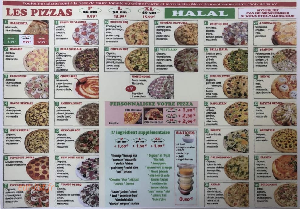 Bella Italia — carte page 2