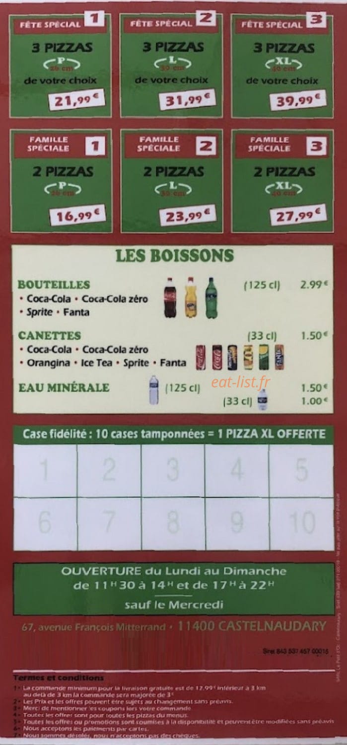 Bella Italia — carte page 4