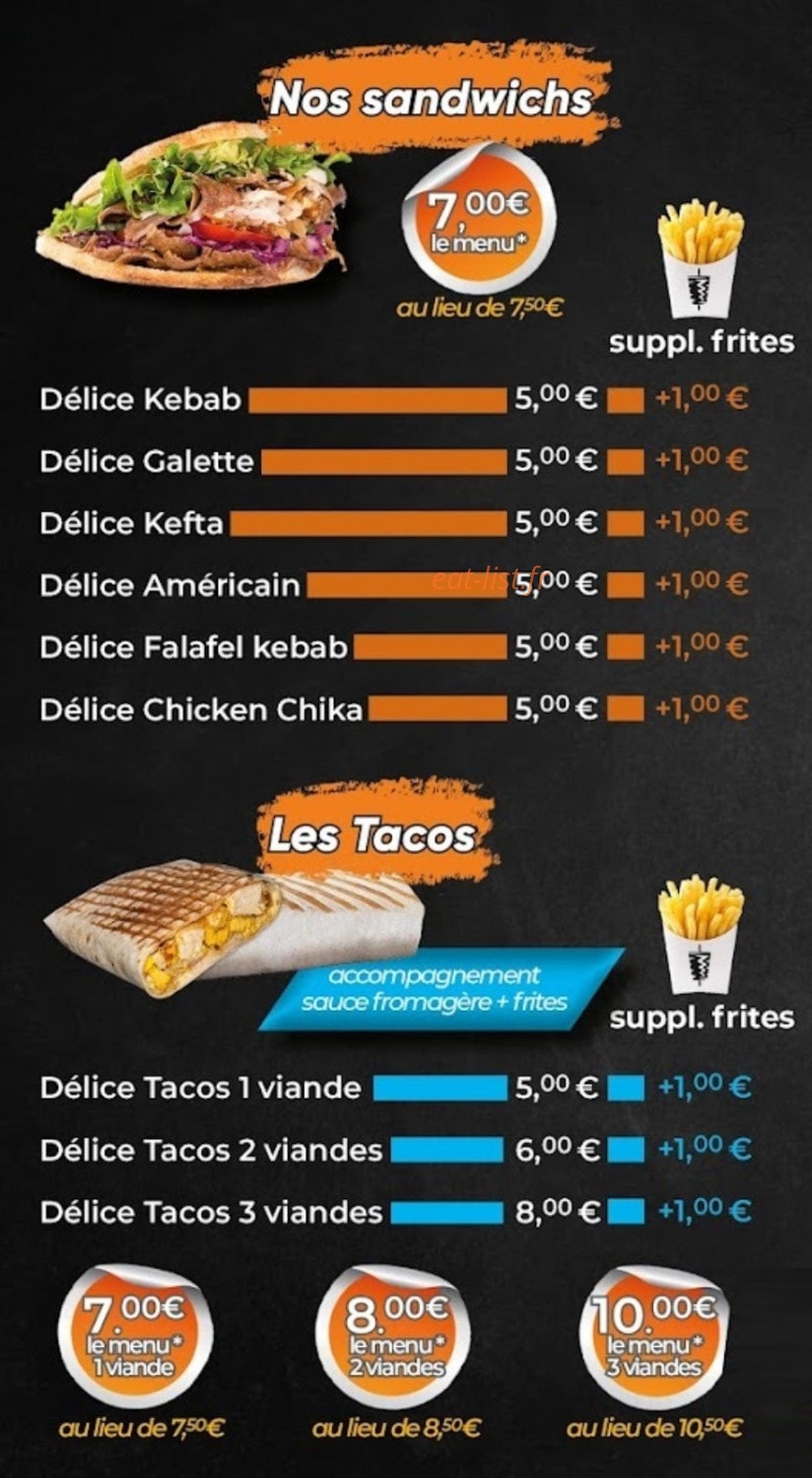 Délice express — carte page 2