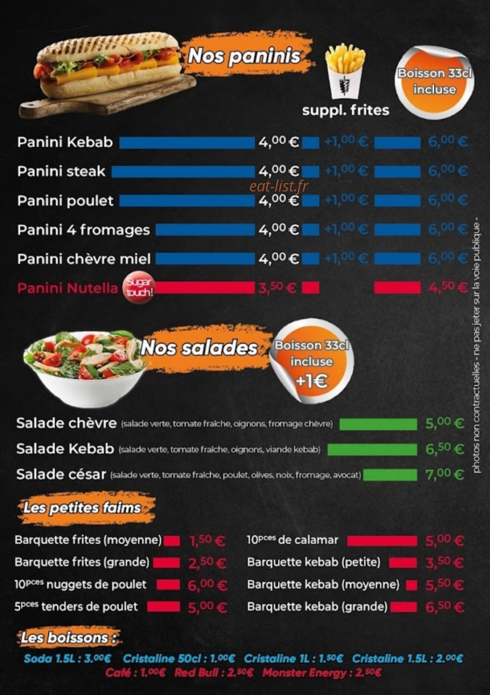 Délice express — carte page 5