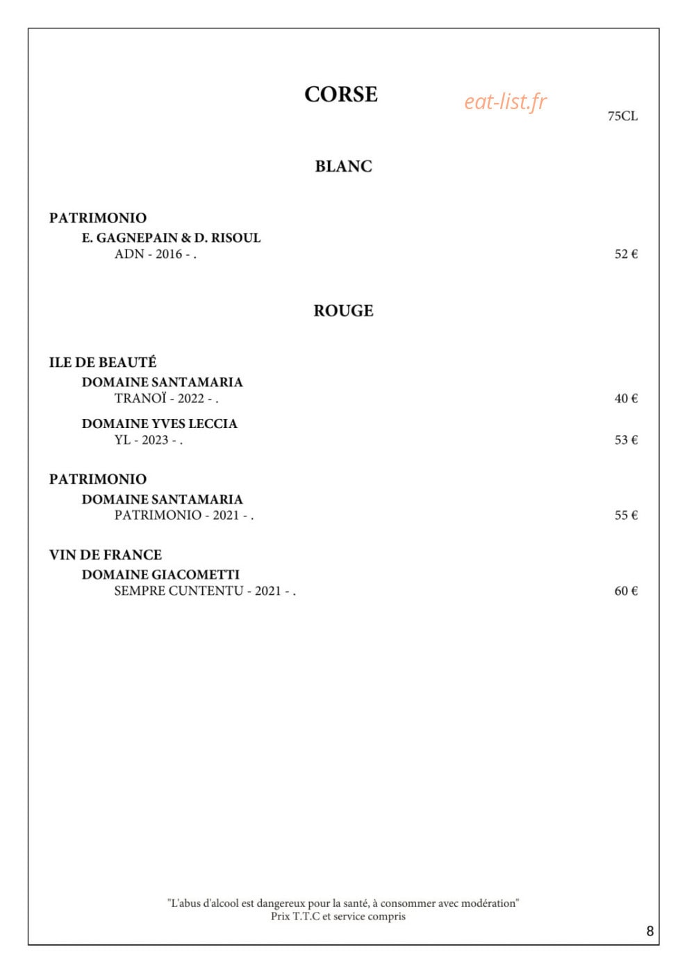 Gueuleton — carte page 13
