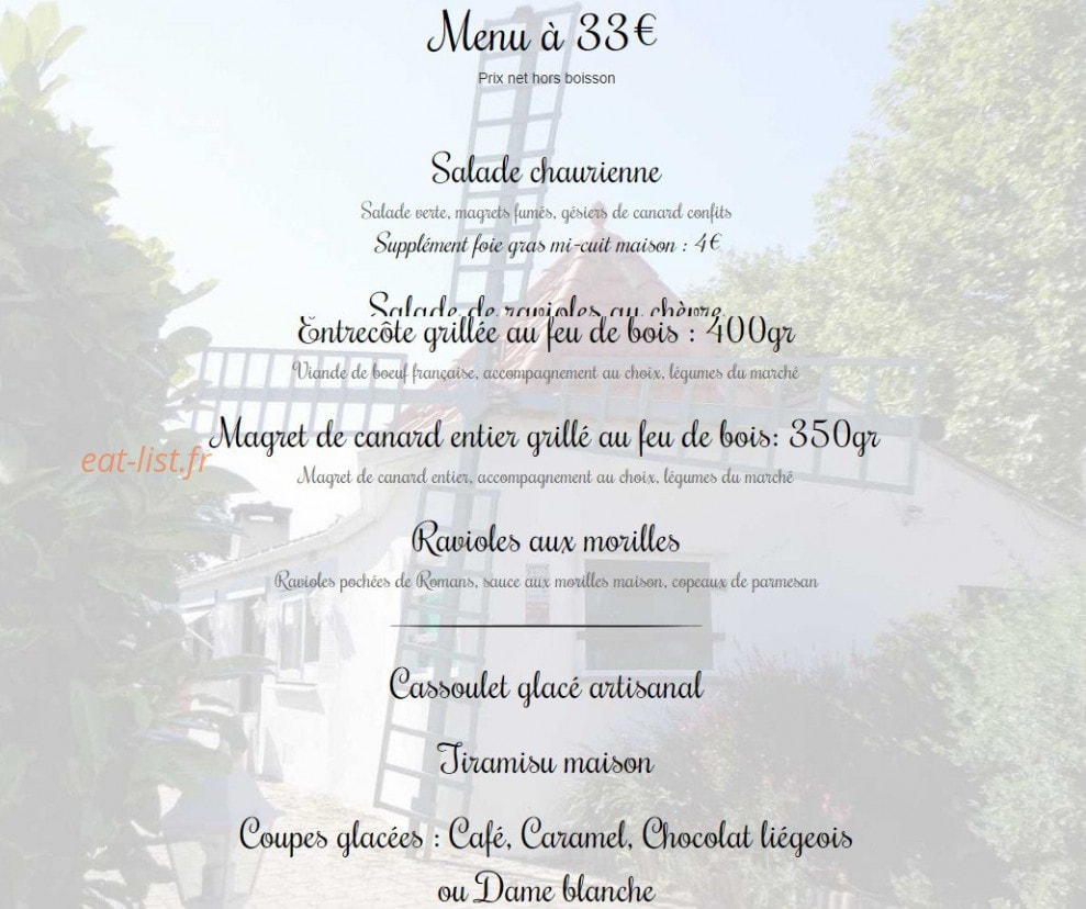 Le Moulin Vert — carte page 3
