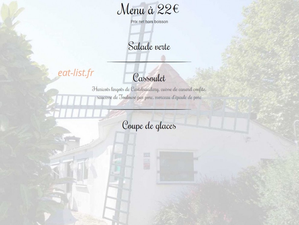 Le Moulin Vert — carte page 1
