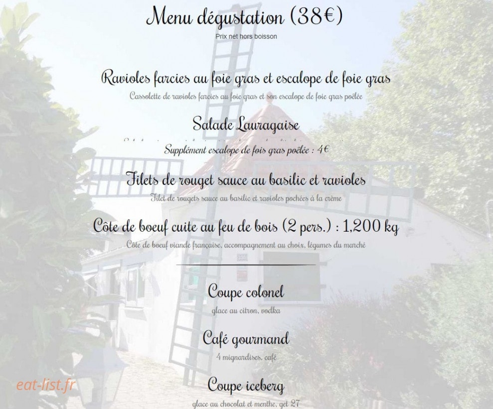 Le Moulin Vert — carte page 4